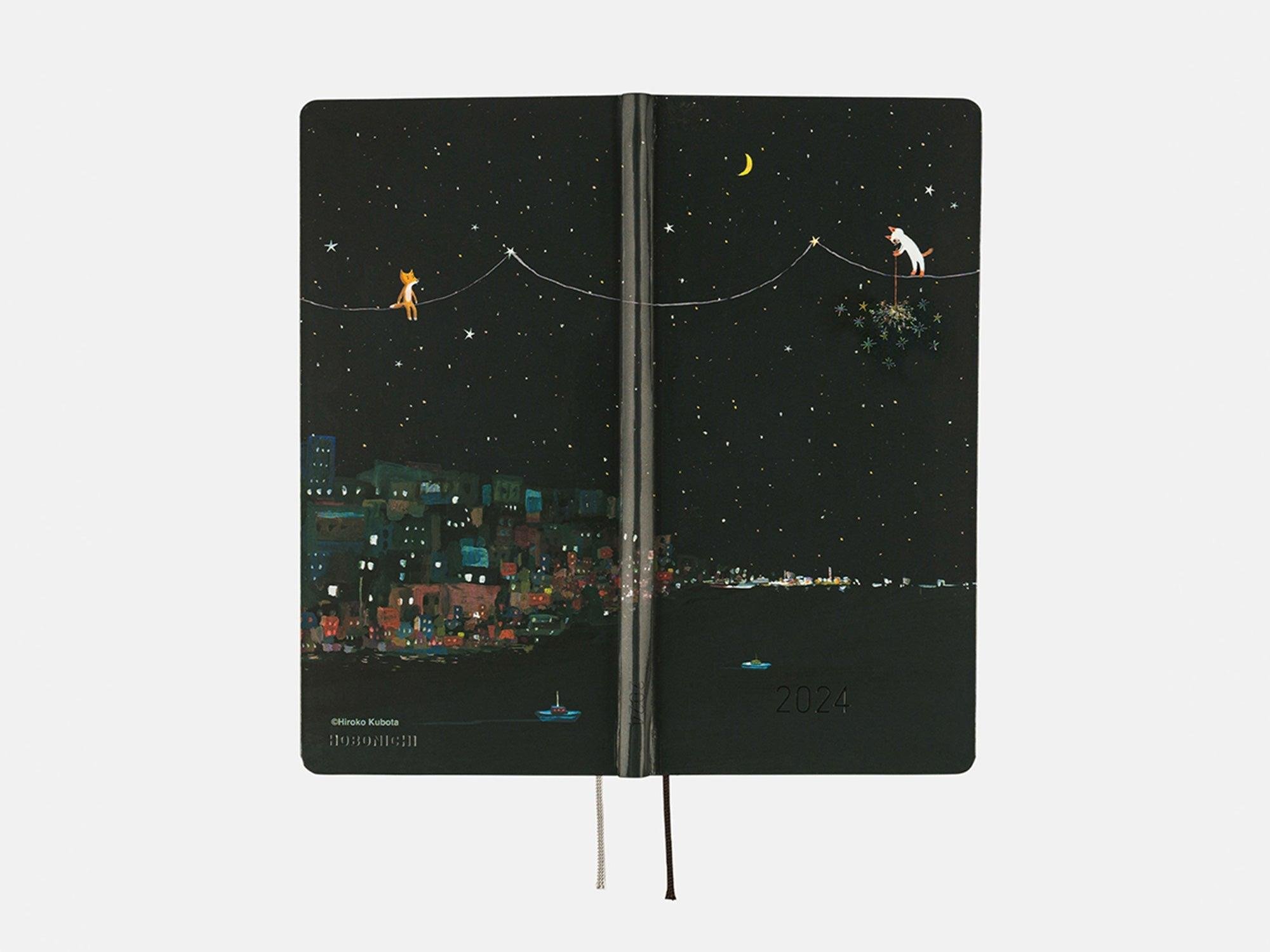 Hobonichi Weeks Japanese Version 2024 Jan. Start Hiroko Kubura Another Night Of Falling Star Sparklers