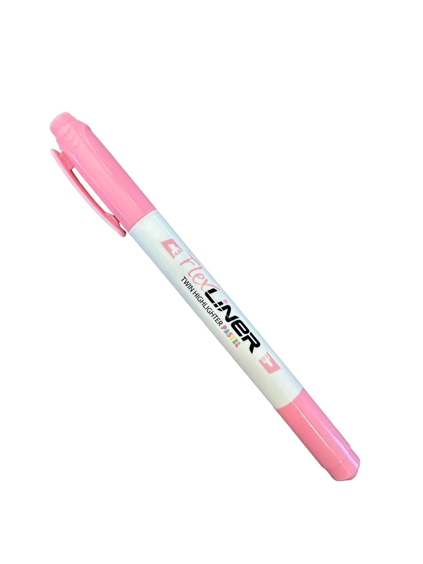Flex Office Flex Liner FO-HL016 Çift Taraflı Fosforlu Kalem Pastel Red