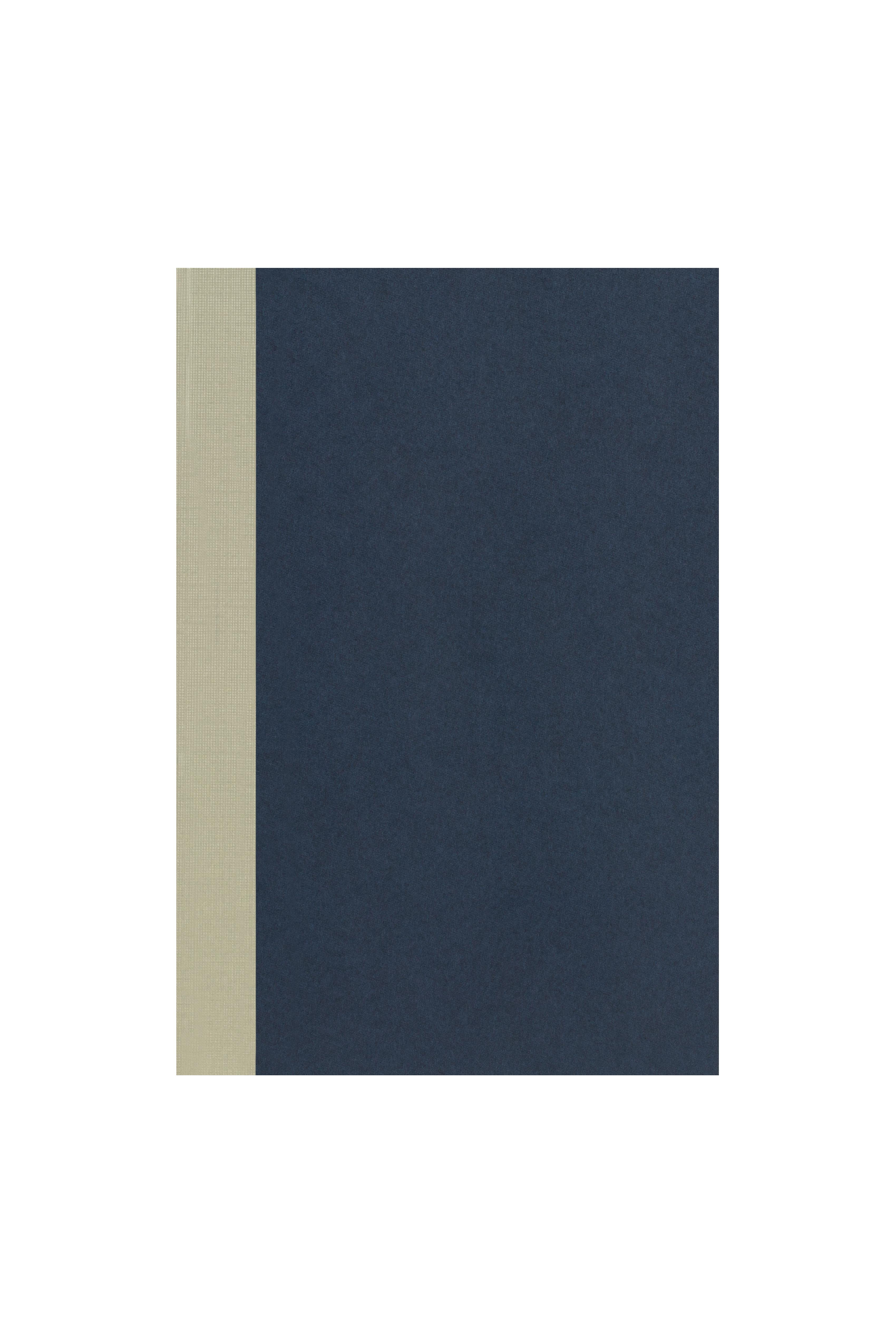 Laton Ilmiö A5 Keten Kumaş Sert Kapaklı Defter Dark Blue