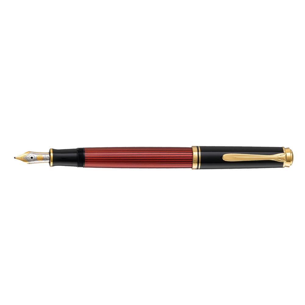 Pelikan Souveran Series M400 Dolma Kalem Burgundy Black Pearlescent Bordo Siyah Sedefli  EF Uç