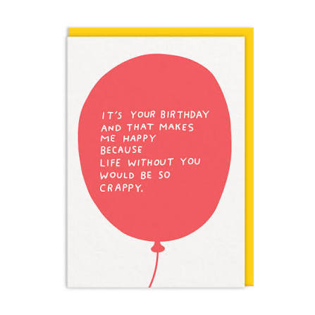 Ohh Deer Ashkahn Tasarımı A6 Kartpostal Birthday Balloon 11161