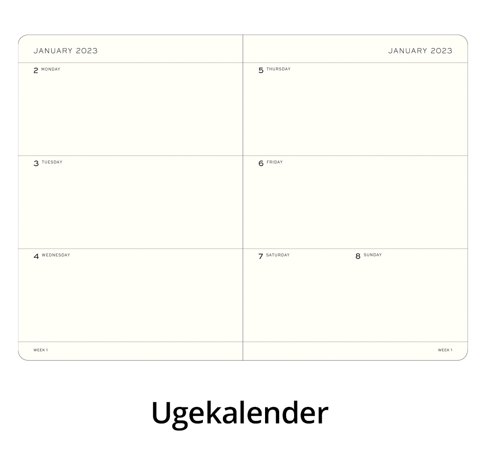 Leuchtturm1917 Weekly Planner & Notebook 18 Months 2024 - 2025 Medium Lilac 370713