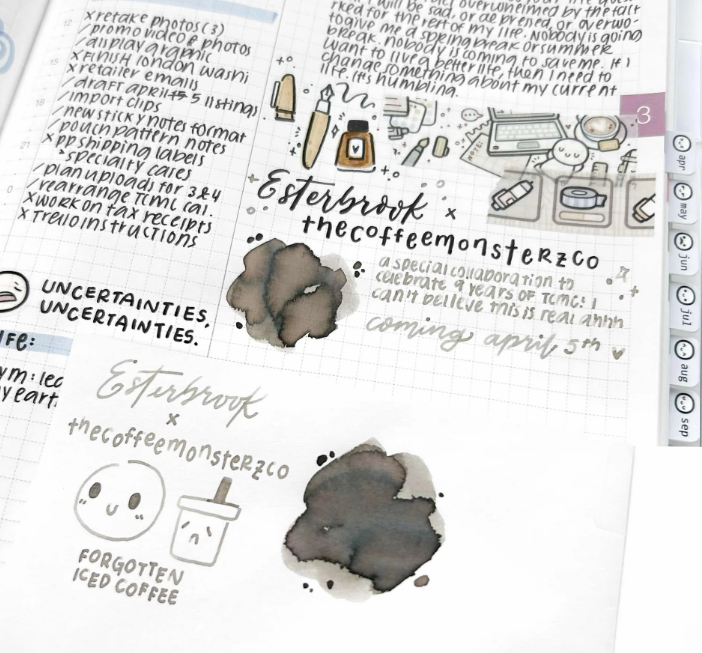Esterbrook x The Coffee Monster Helen Wang Forgotten Iced Coffee Mürekkep - 30ml