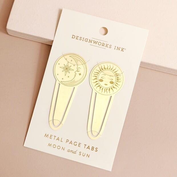 DesignWorks İkili Metal Kitap Ayracı Seti Celestial