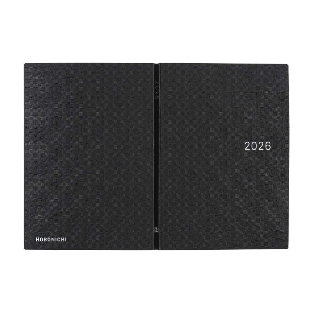 Hobonichi  Ajanda Techo HON - A6 English - Paper Series: Black Gingham - 2026 Jan Start