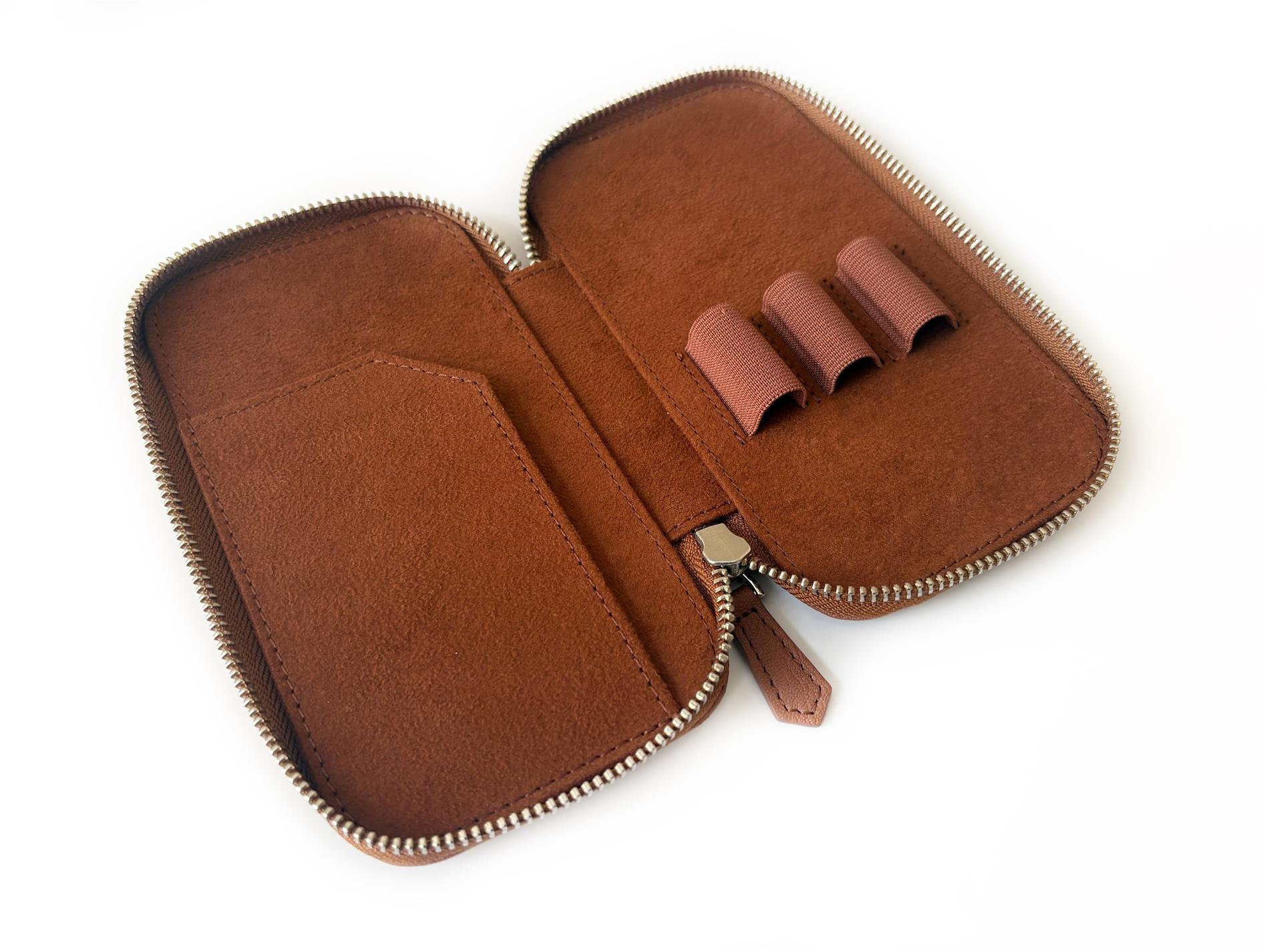 Eng Leather 3'lü Kalem Kılıfı Tea Coffee - Vegan