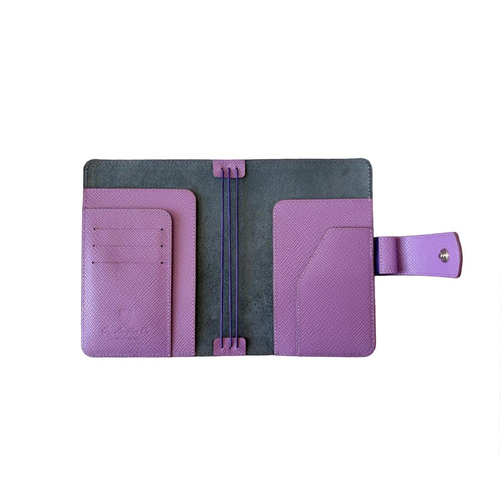 Eng Leather Saffiano Deri Koleksiyonu  A5 Defter & Kalem Çantası  Lollipop