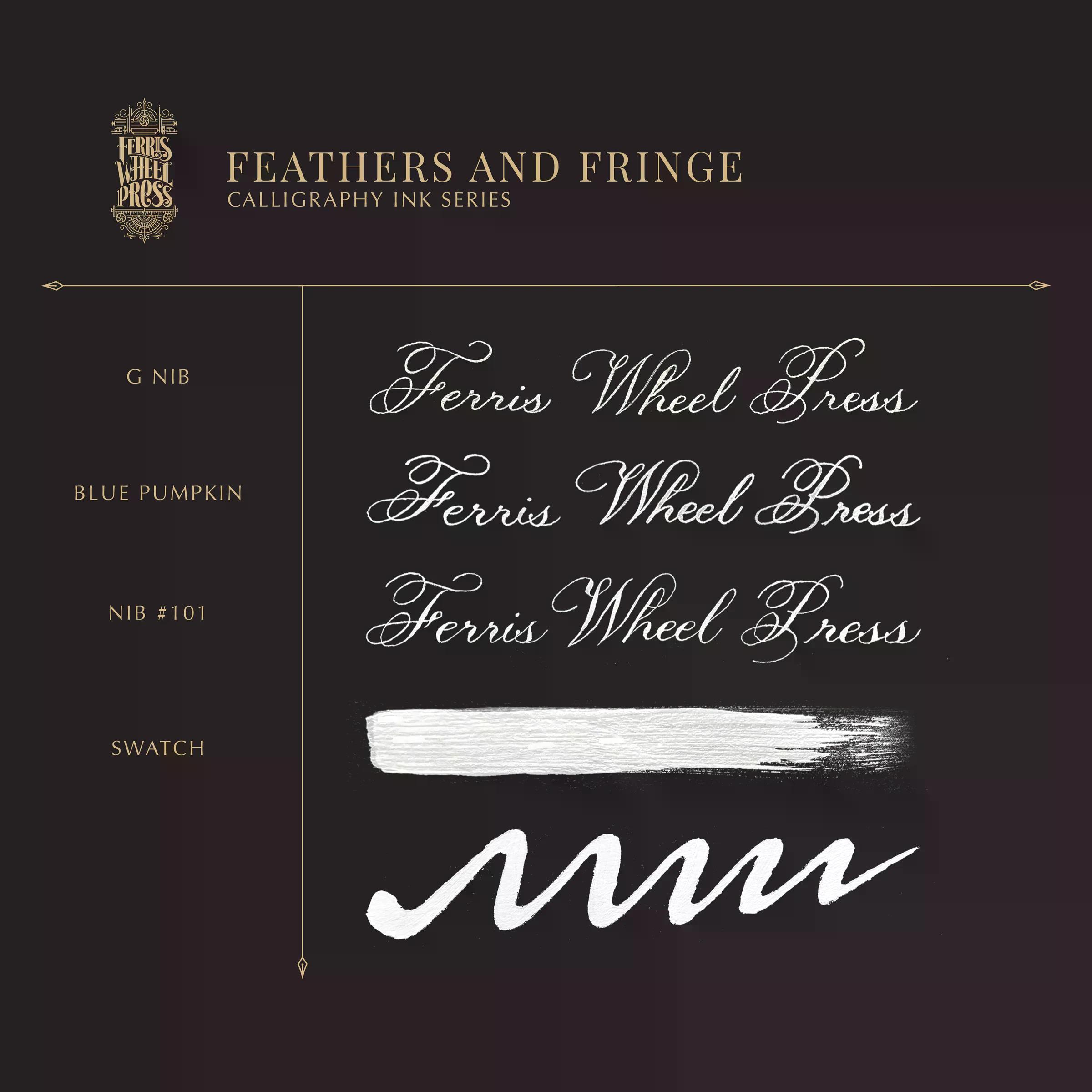 Ferris Wheel Press Feathers and Fringe Kaligrafi Şişe Mürekkep - 28 ml