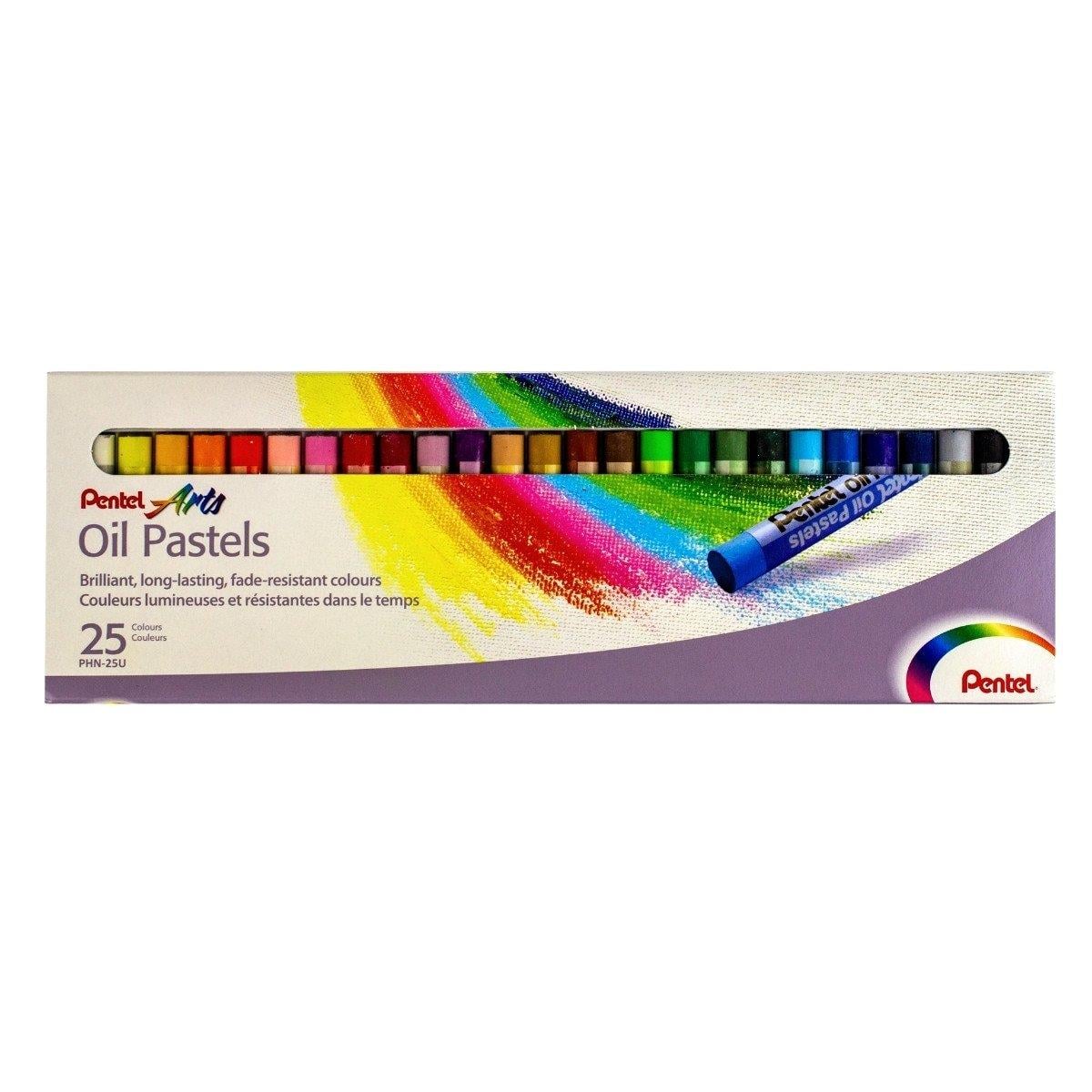 Pentel Arts Oil Pastels 25'li Yağlı Pastel Boya Kalemi Seti 