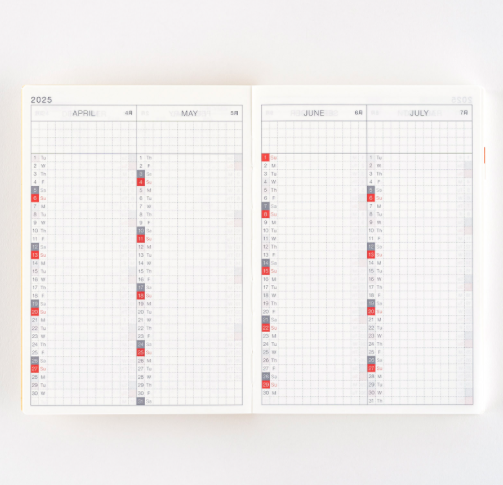 Hobonichi Techo Cousin Book A6 2025 English Version Ajanda/Planner