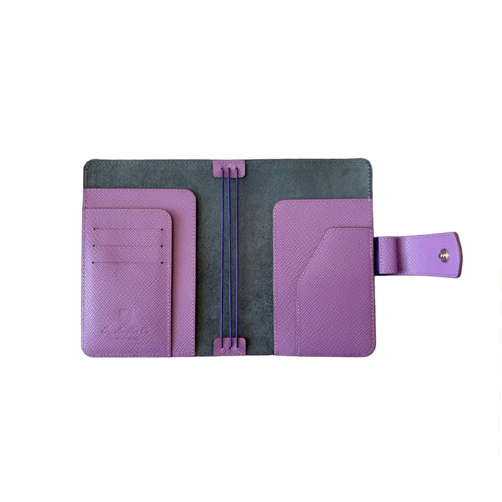 Eng Leather Saffiano Deri Koleksiyonu  A6 Defter & Kalem Çantası Lollipop