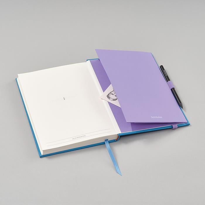 Semikolon Patch Pocket (Defter Körüğü), A5, Heritage Line Pure, lilac Silk