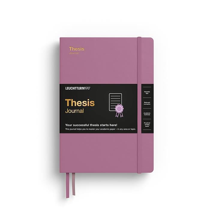 Leuchtturm1917 Thesis Journal Medium (A5), Sert Kapak, Tozlu Gül, İngilizce