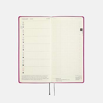 Hobonichi Techo Weeks Japanese Version 2024 Jan. Start Smooth Sangria