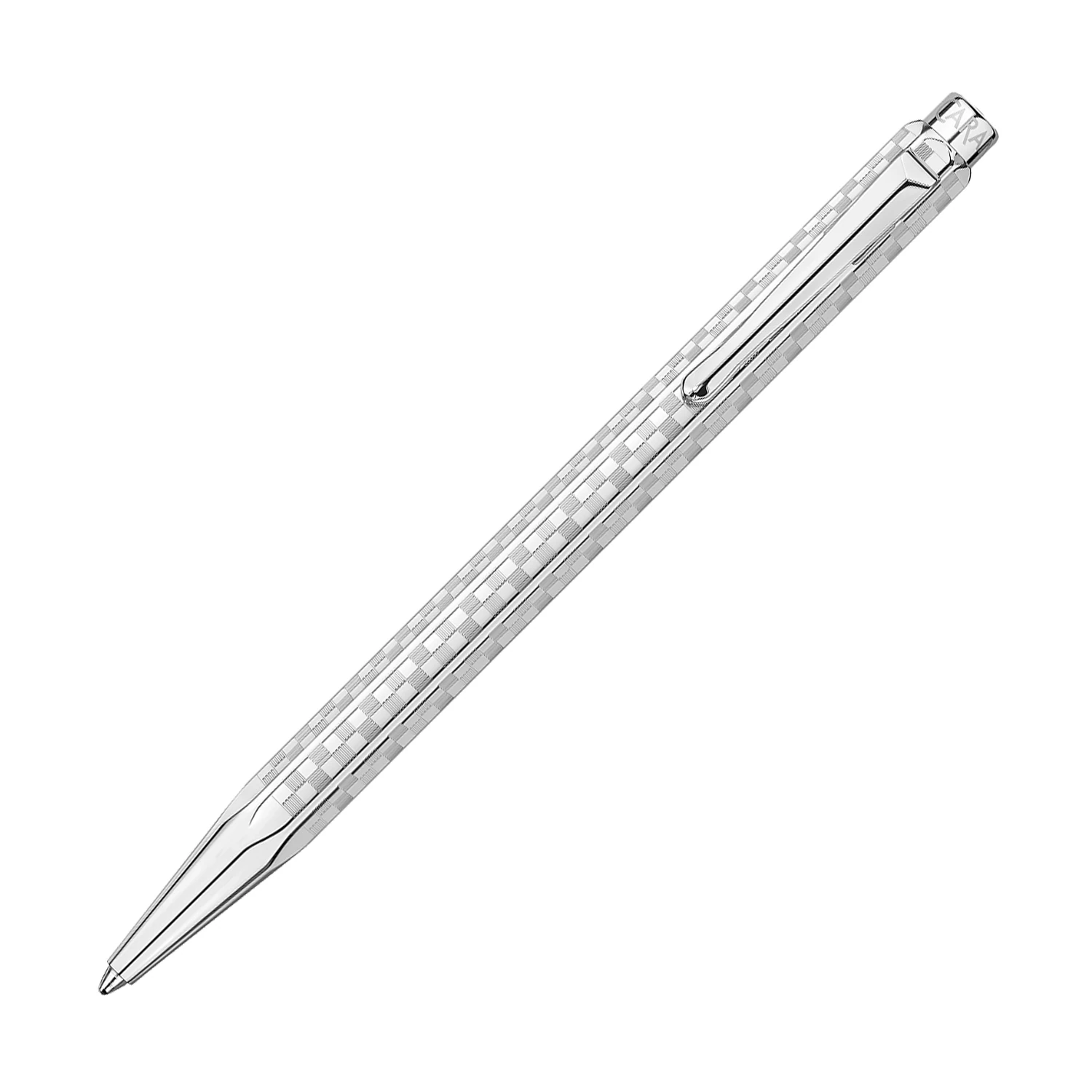 CARAN d'ACHE Ecridor Set Tükenmez Kalem/Kılıf Damier Platinum 8902-566