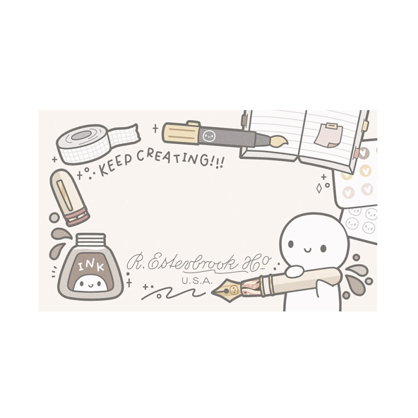 Esterbrook x The Coffee Monster Helen Wang Forgotten Iced Coffee  Blotter Paper Kurutma Kağıdı