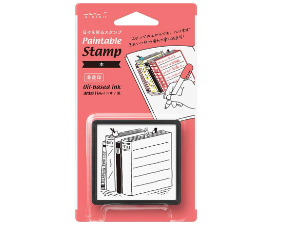 Midori Paintable Penetration Stamp Damga - Large Size -Book 35395006