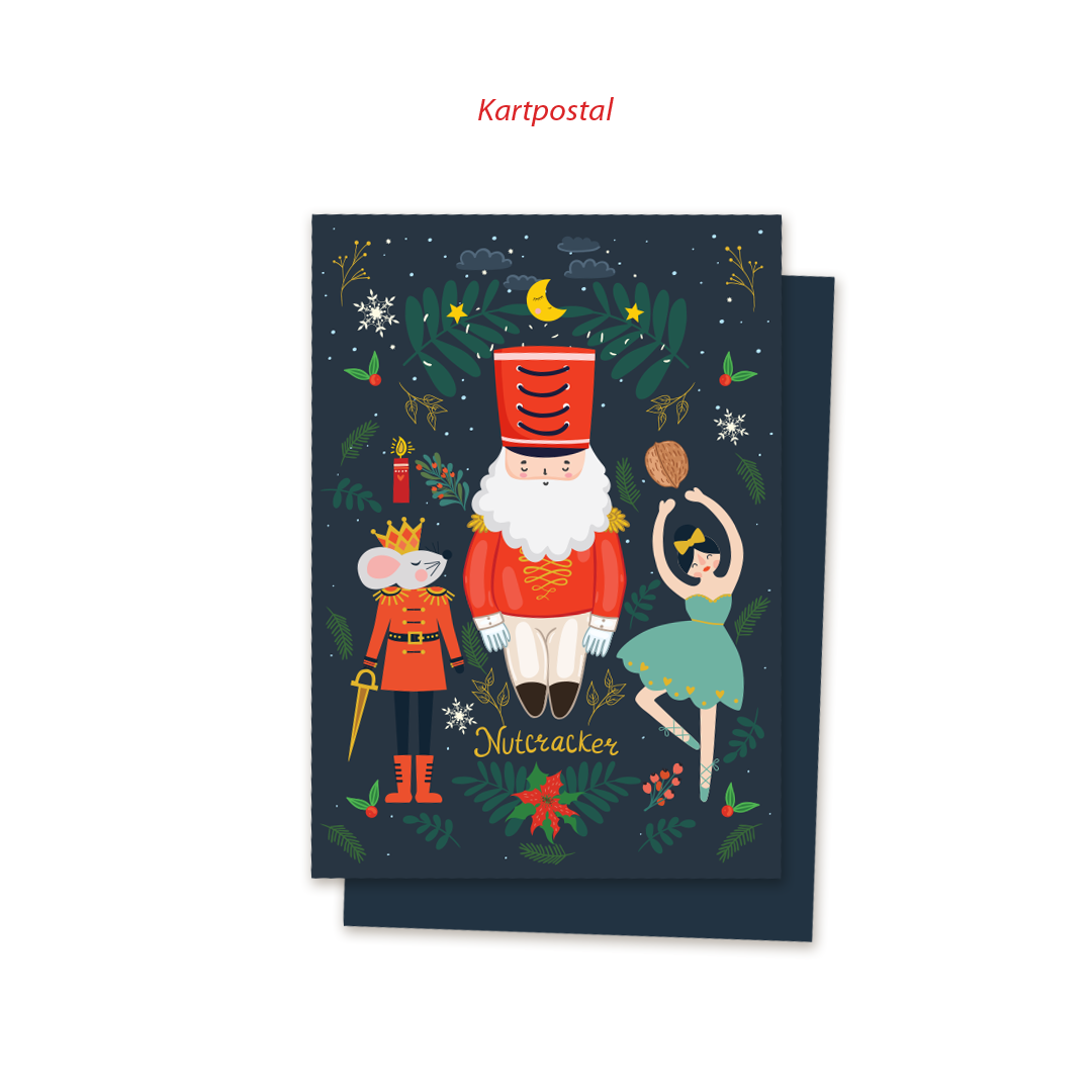 Nut Cracker Sticker ve Tebrik Kartı Seti