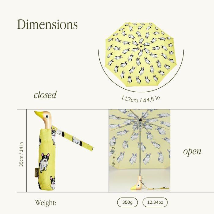 Original Duckhead Duck Kompakt Şemsiye Bulldog Yellow