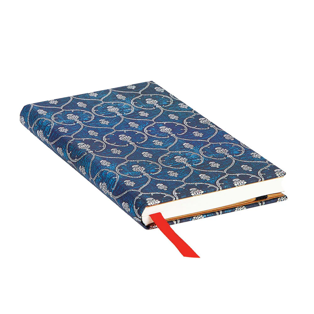 Paperblanks  Blue Velvet Slim Çizgili Defter