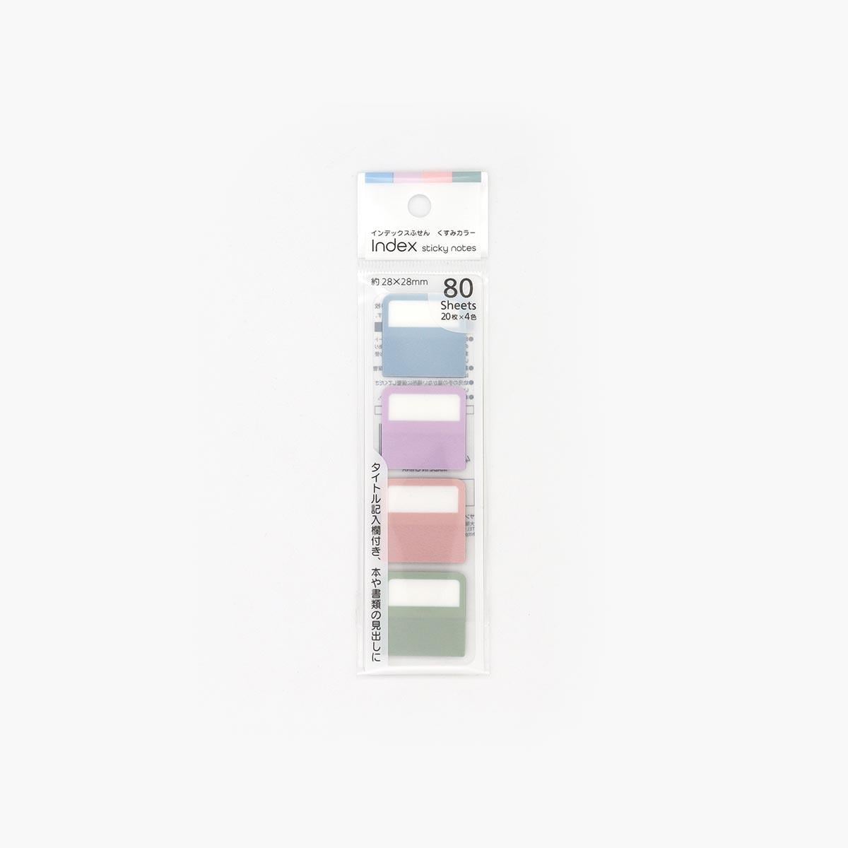 Korean Colorful Pastel Tones Index 80 Sheets