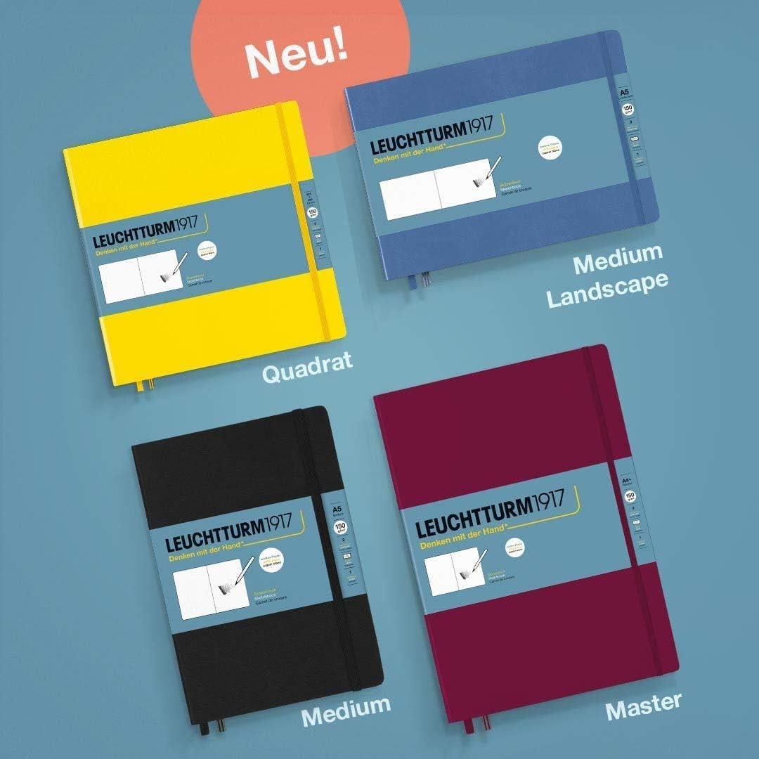 Leuchttrumm 1917 Sketchbook Square Sert Kapak 150 gr Eskiz Defteri Stone Blue 366155
