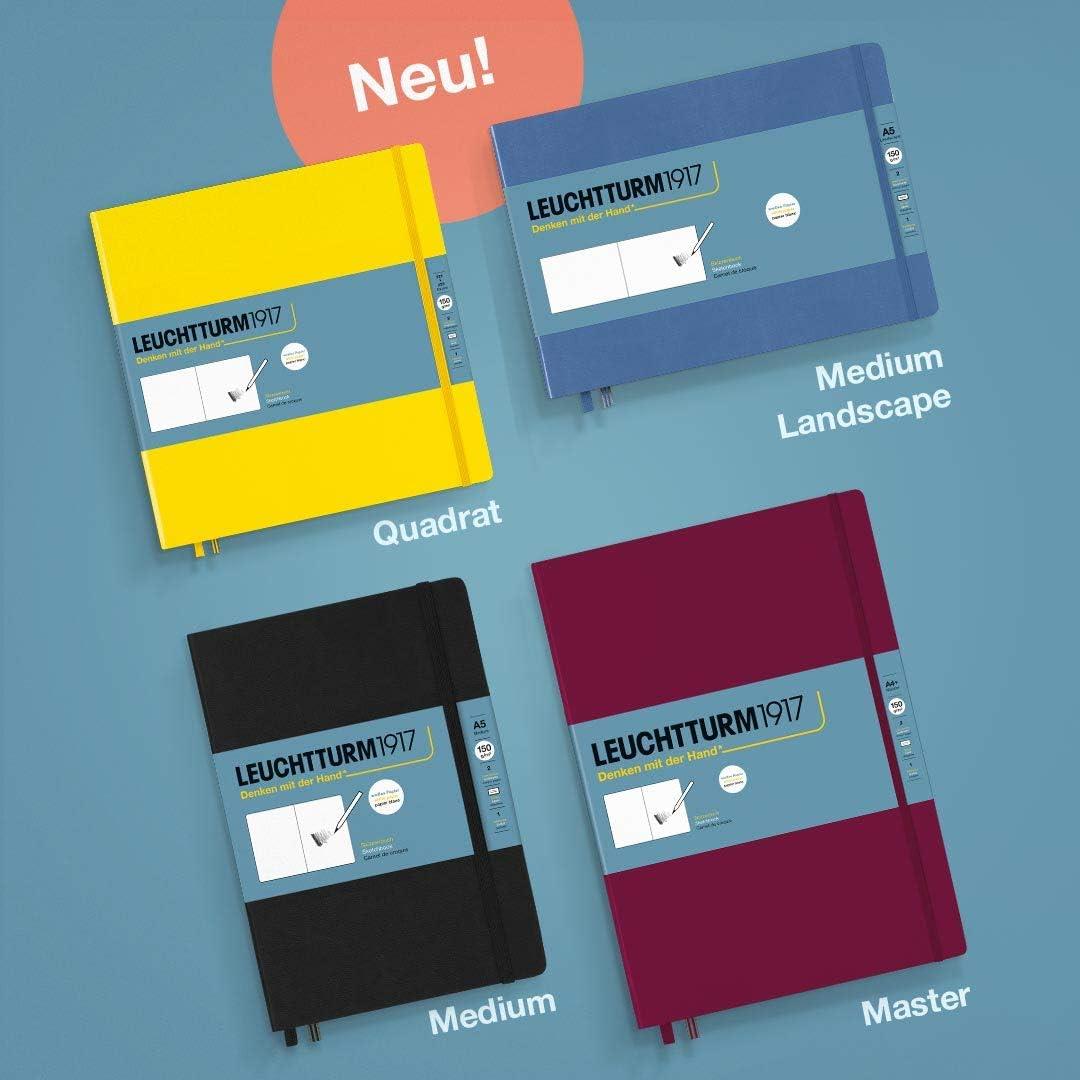 Leuchttrumm 1917 Sketchbook Square Sert Kapak 150 gr Eskiz Defteri Stone Blue 366155