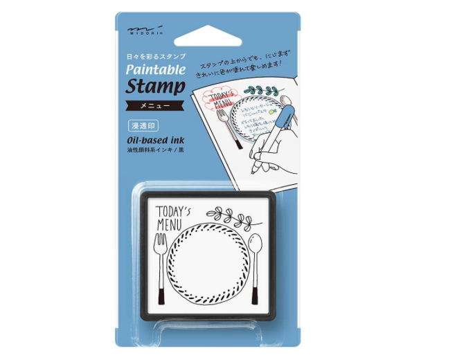 Midori Paintable Penetration Stamp Damga - Large Size Menü 35389006