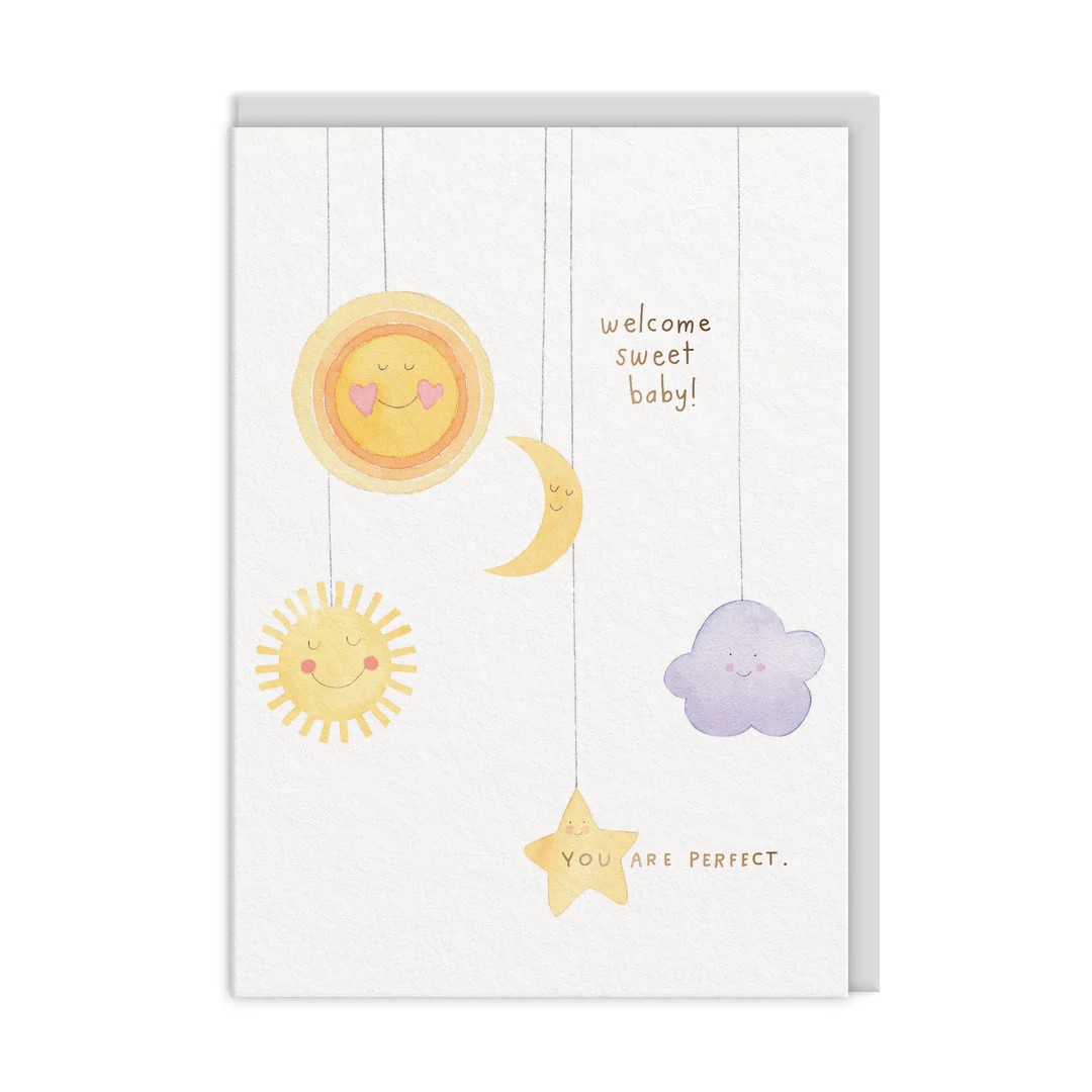 Ohh Deer E. Frances Paper Tasarımı A6 Kartpostal Welcome Sweet Baby 12400