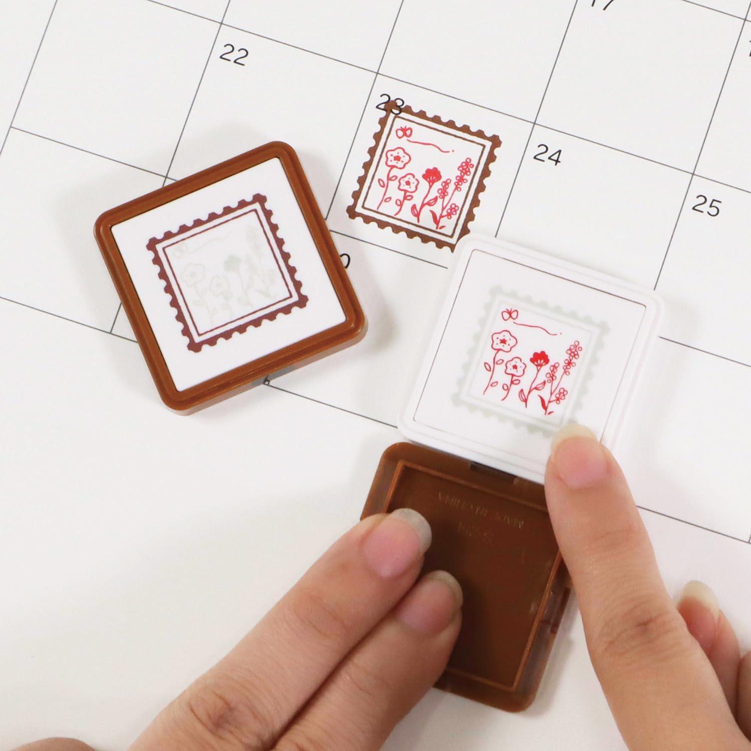 Kutsuwa Stamp Hanko Flower Stamp DE013K
