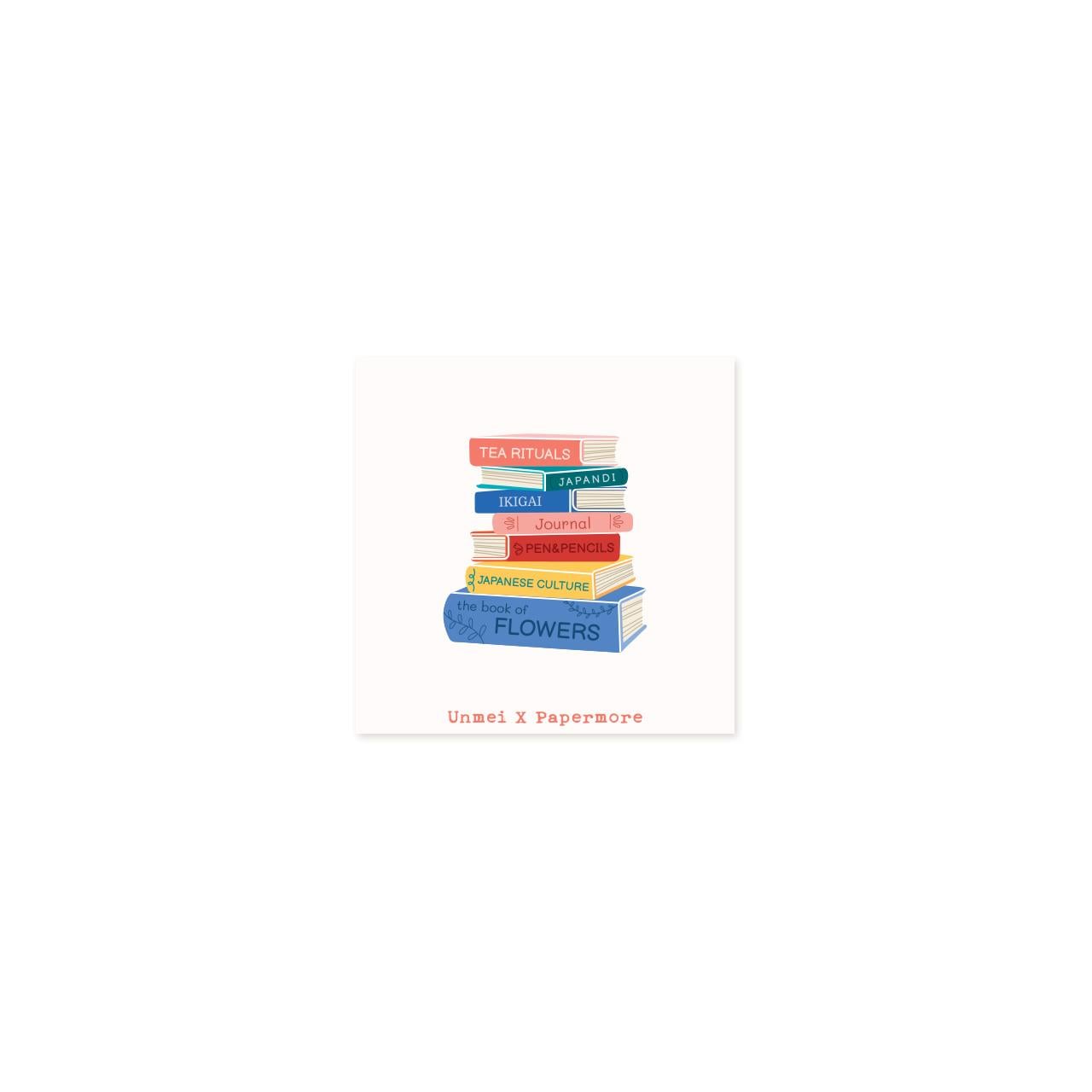 Unmei Projects Books on Books Sticker