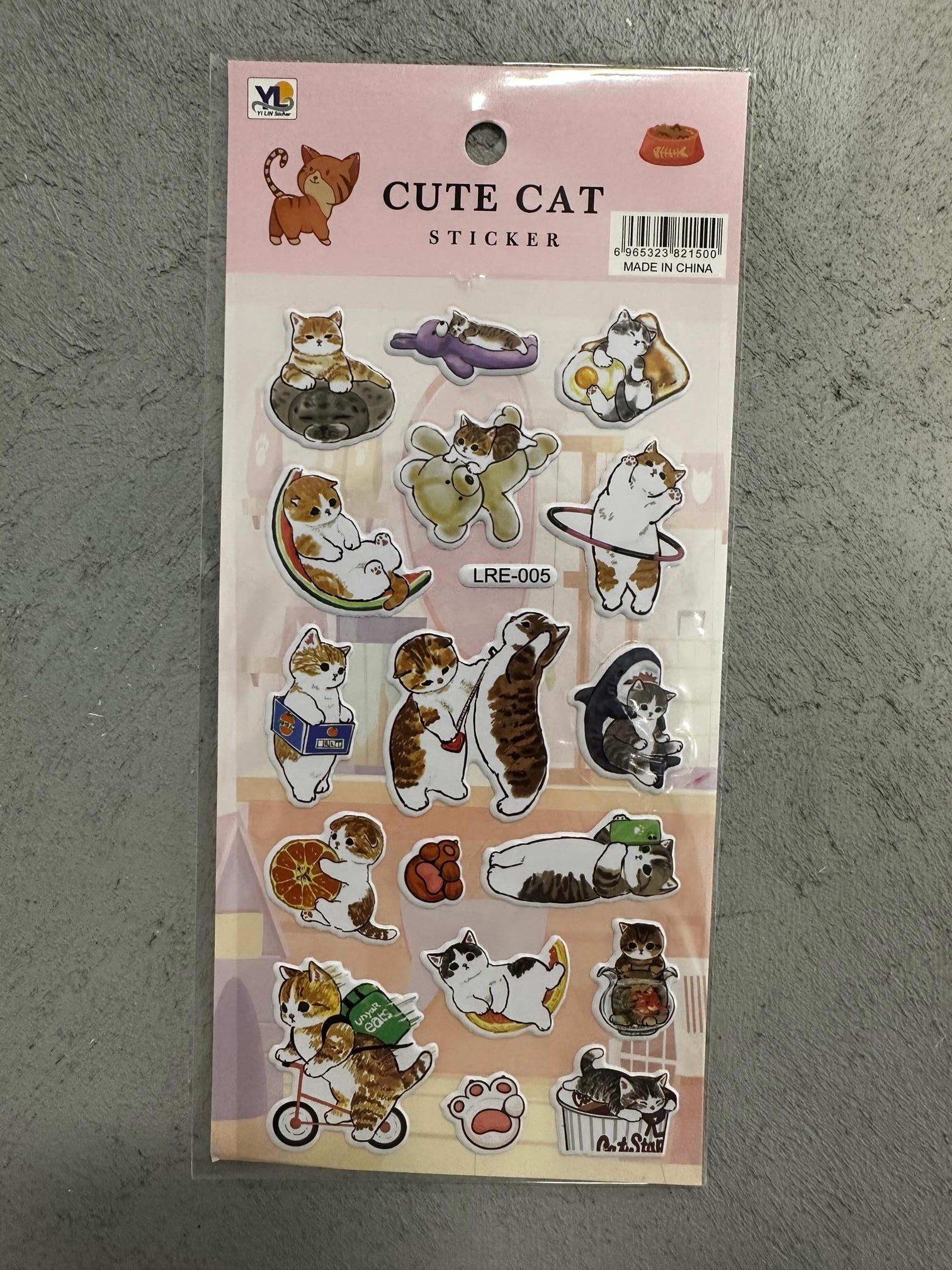 Cat Mood Sticker Seti