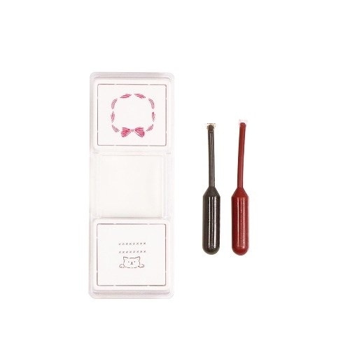 Kutsuwa Kaydırmalı Damga Hancoco Slide Stamp- Cat &Bow DE018C
