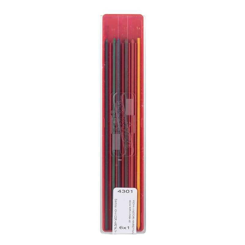 Koh-i Noor Tecnical Coloured Leads 2.0 mm Renkli Uç Seti 6'lı