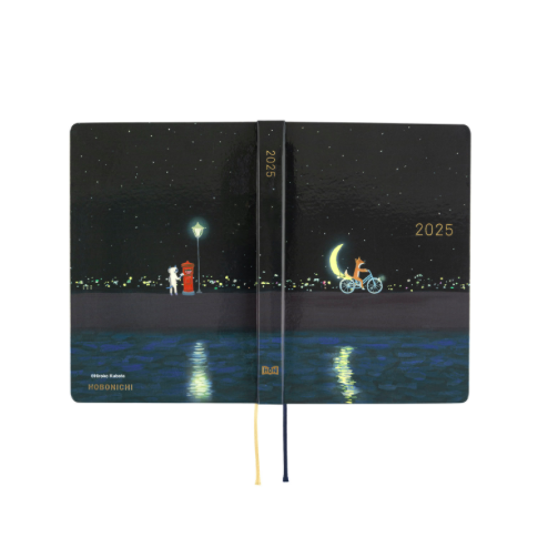 Hobonichi Hon A6 2025 English Version Hiroko Kubota: Crescent Moon Delivery Ajanda/Planner