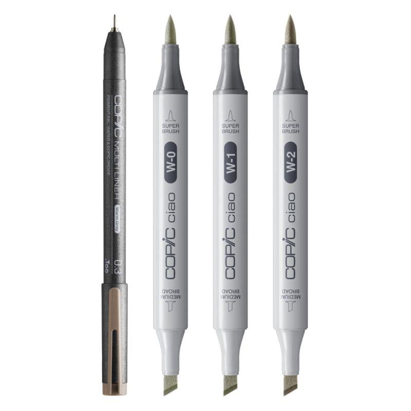 Copic Ciao 4'lü Shade Set - Light Warm Grey
