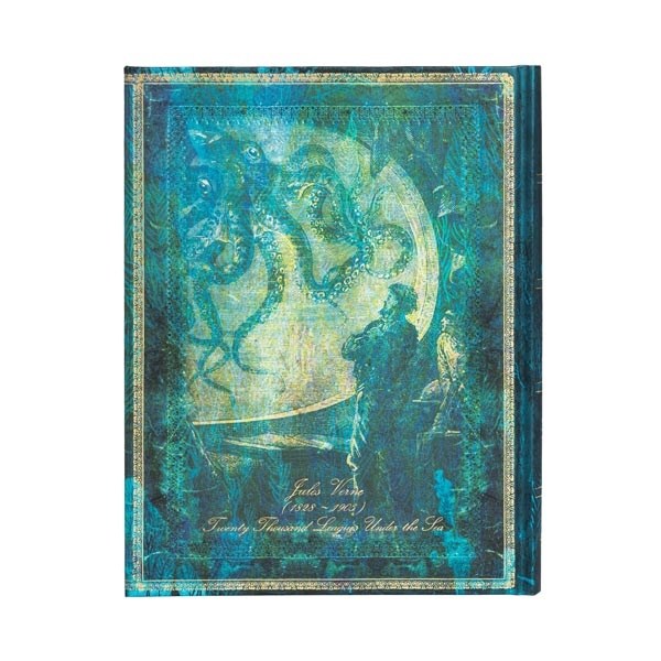 Paperblanks Verne, Twenty Thousand Leagues Sert Kapak 18x23 cm Çizgili Defter PB6490-9