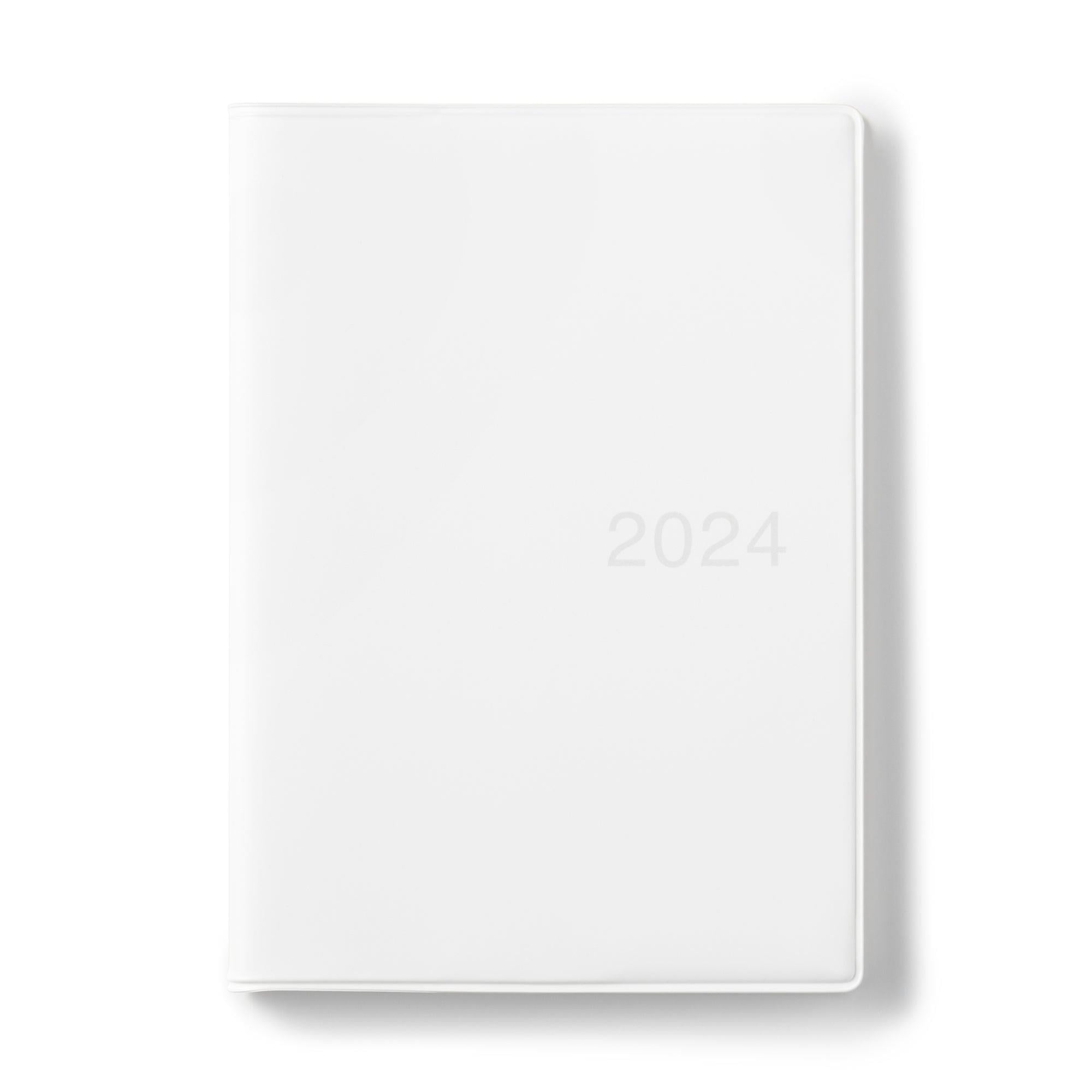 Muji 2024 Monthly/Weekly Planner - Monday Start B6 Ajanda Beyaz 