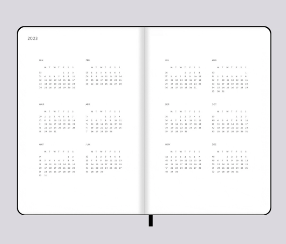 Nuuna Graphic M  2023 Edgy Haftalık Ajanda Defter