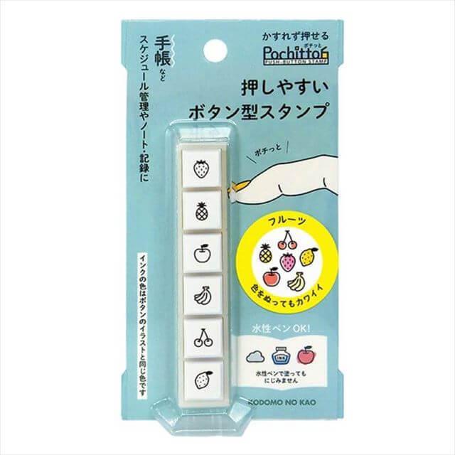 KODOMONO KAO Pochittoh Six Stamp  fruit