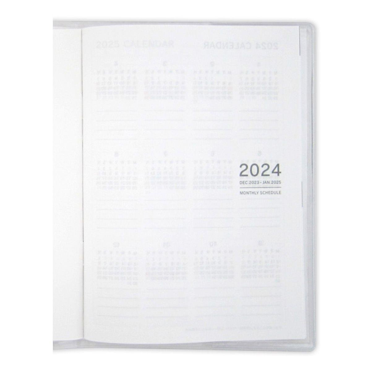 Kyowa  2024 A6 Planner Schedule Book Purple
