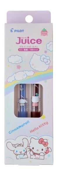 Pilot x Sanrio Juice Limited Edition 2'li Jel Kalem Seti Cinamoroll-Hello Kitty