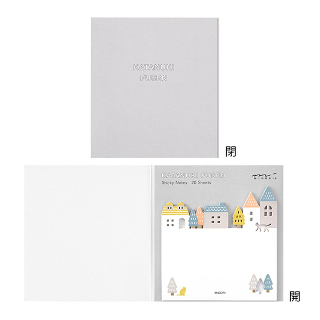 Midori sticker seal label die-cutting City pattern