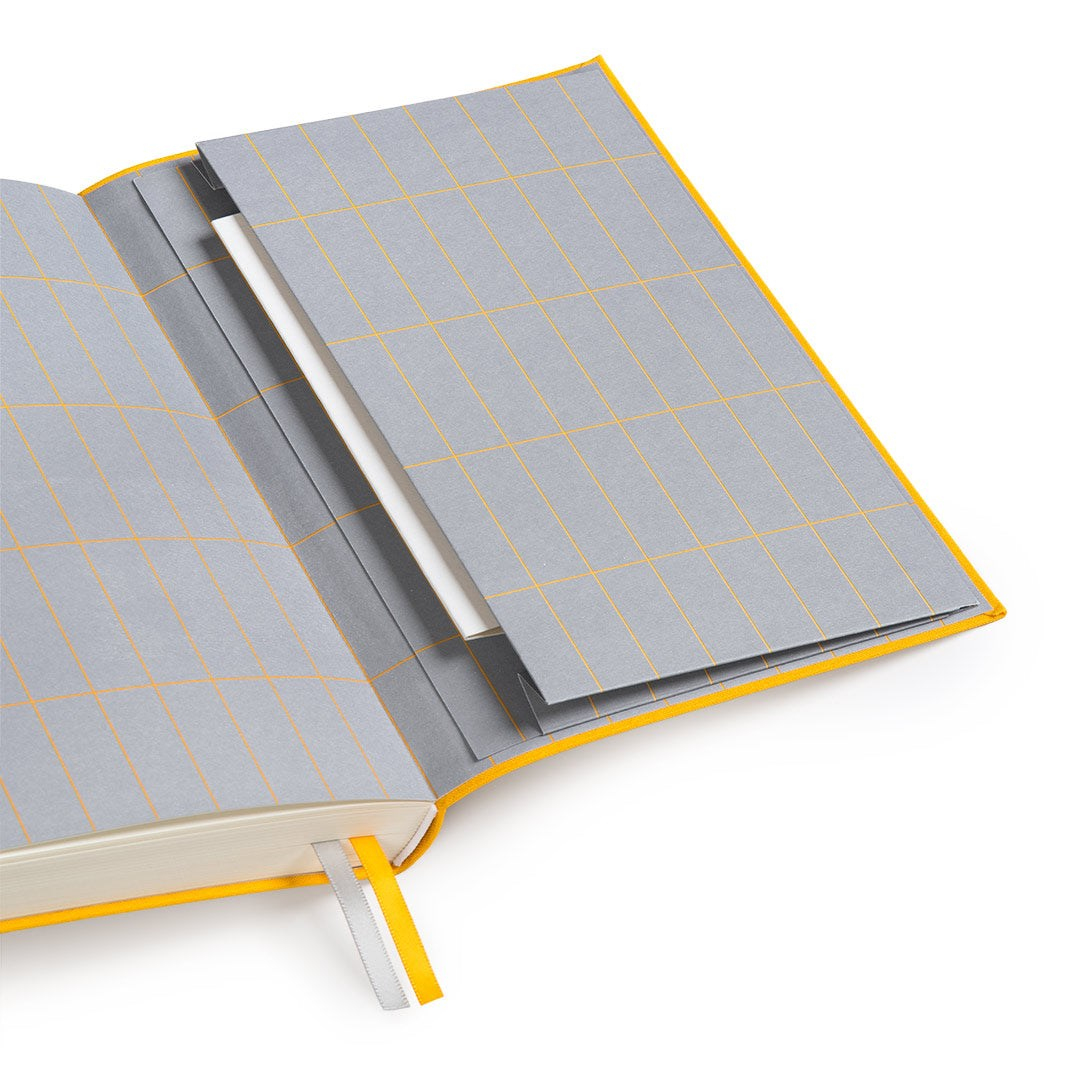 Ohh Deer Kaleido Tasarımı A5 288 Sayfa Kumaş Kapak Günlük Planlayıcı Yellow Daily Planner 12749