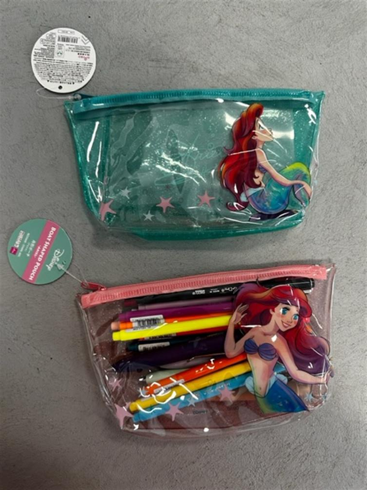Ariel The Little Mermaid Şeffaf PVC Kalem Çantası