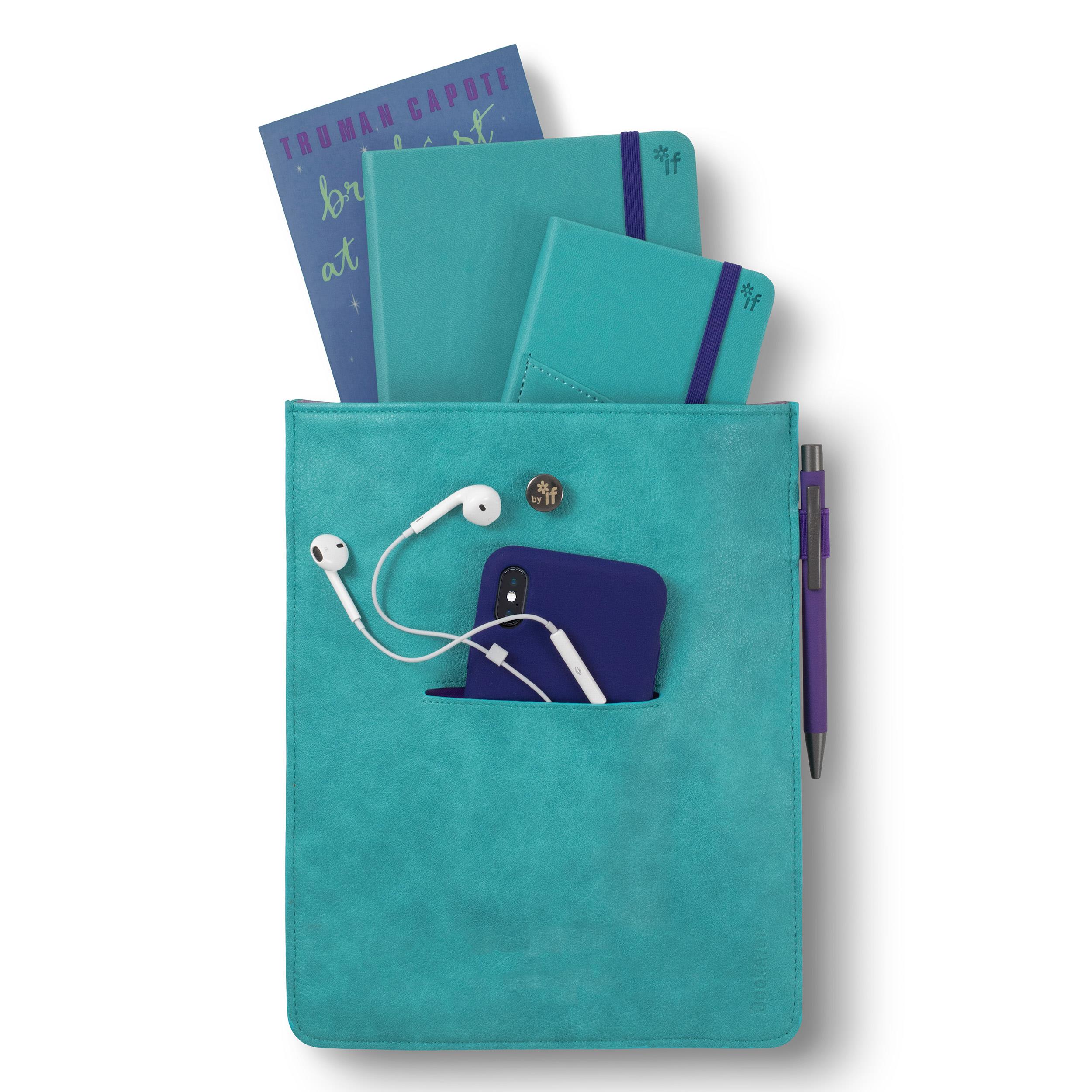IF Bookaroo Books & Stuff Pouch Kitap&Defter Kılıfı Turquoise