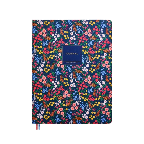 Episode Modern Florals Navy Ditsy  XL Sert Kapak Defter