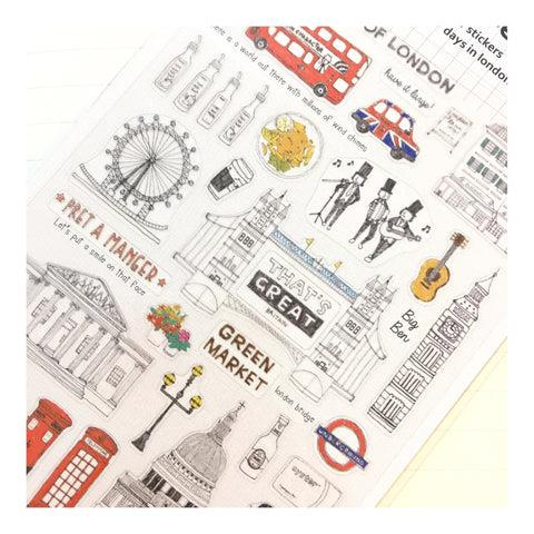 Suatelier Deco Sticker Seti Days in London