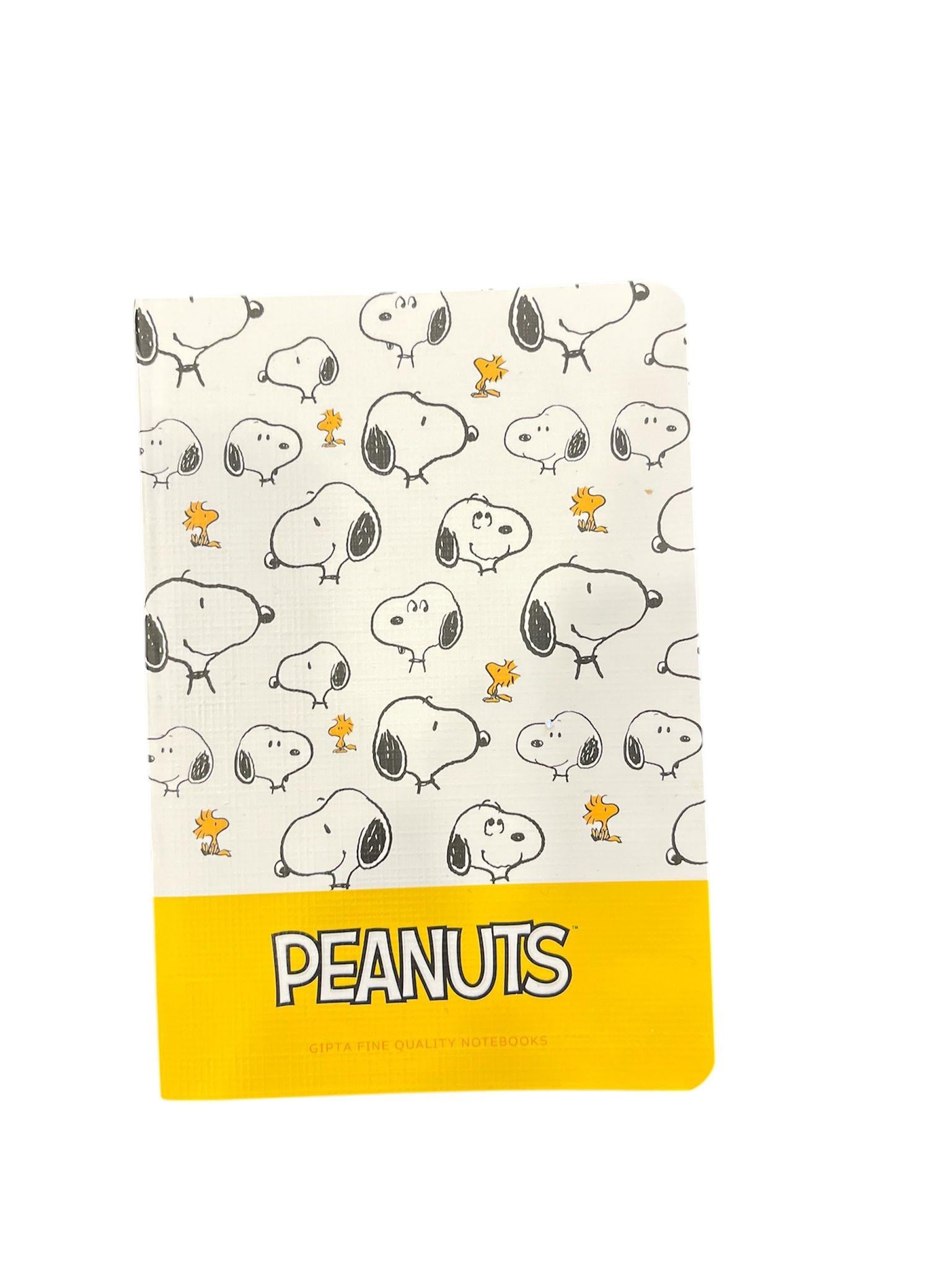 Gıpta 7311 Snoopy Terzi Dikişli A6 Karton Kapak Defter 80 Yaprak Çizgili Sarı