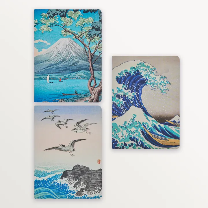 EPISODE GALLERY SHIN-HANGA  SET OF 3 A5 NOTEBOOKS